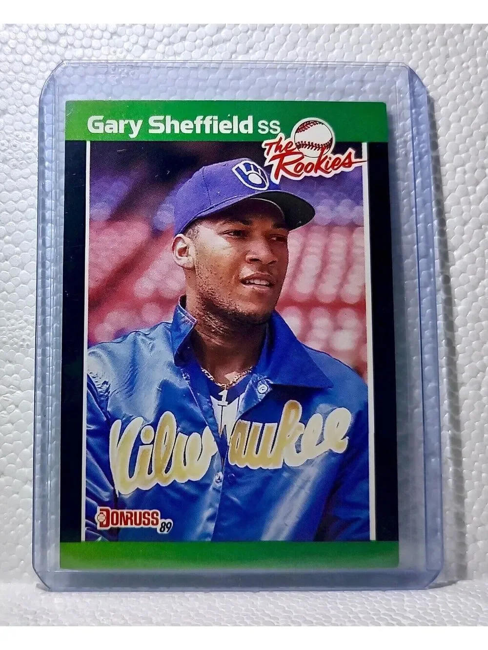 Gary Sheffield 1989 Donruss MLB #1 The Rookies Baseball Card Milwaukee Brewers